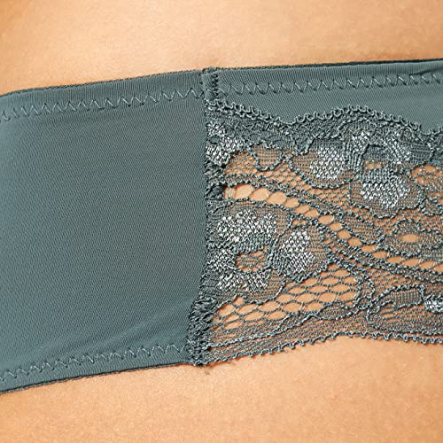 Triumph Lovely Micro Brazilian String Ropa Interior, Verde Ahumado, XS para Mujer