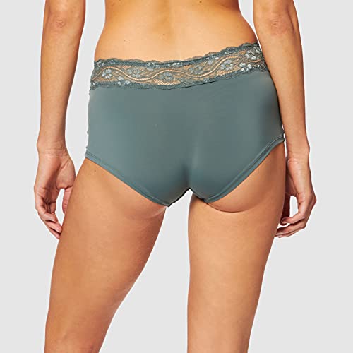 Triumph Lovely Micro Short Ropa Interior, Verde Ahumado, L para Mujer