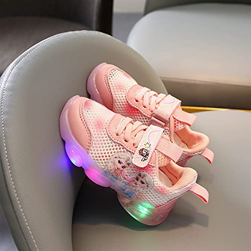 Tulent Zapatos Ligeros for niños niña, Elsa Zapatos, niños LED Zapatos Ligeros, Zapatos Que Brillan intensamente Zapatos de iluminación de Aisha Zapatos Casuales Zapatos Deportivos Malla Hueca