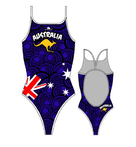 TurboTronic Australia 2011 Bragas de Bikini, Azul Marino, L para Mujer
