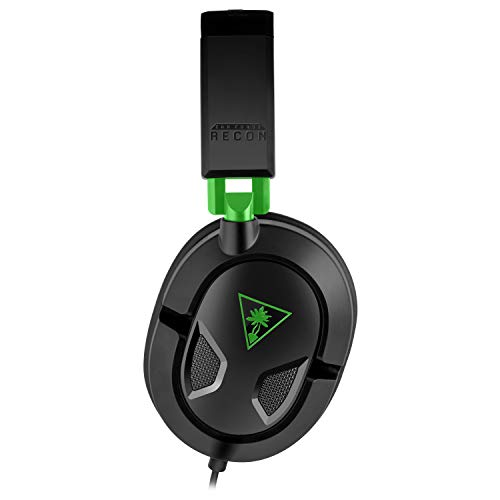 Turtle Beach Recon 50X Auriculares Gaming Xbox One, PS4, PS5, Nintendo Switch y PC, Negro / Verde