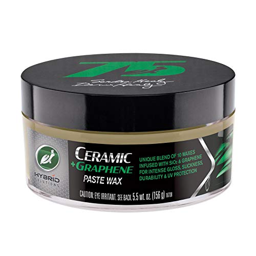 Turtle Wax TW53683 TW53967 Hybrid Solutions Ceramic Graphene Cera en Pasta Premium, 10 Ceras infundidas para Automóvil 156gr