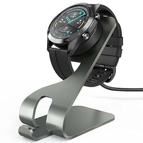 TUSITA Cargador Compatible con Huawei Watch GT, GT2, GT 2e, Honor Watch Magic Magic 2, Honor Watch Dream, Honor Watch GS Pro - Soporte de Carga de Aluminio USB 5ft 150cm - Reloj Inteligente Accesorios