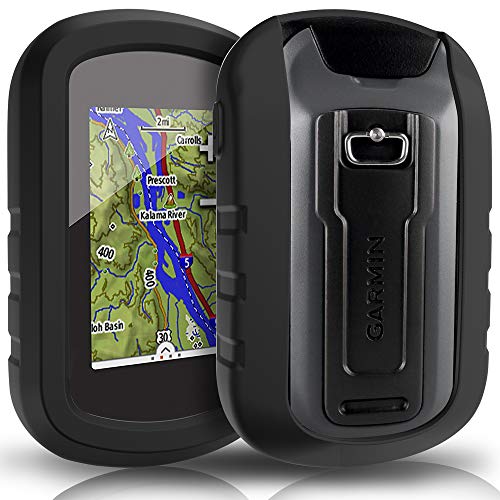 TUSITA Funda para Garmin eTrex Touch 25 35 35t - Funda Protectora de Silicona Skin - Accesorios de Mano GPS Navigator (Negro)