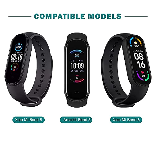 TUSITA Magnética Cargador Compatible con Xiaomi Mi Band 5 6, Amazfit Band 5 - Cable de Carga USB 3,3ft 100cm Pinza de la Base - Fitness Tracker Accesorios