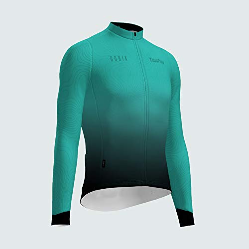 TwoNav - Maillot Ciclismo para Mujer Freedom to Discover - Manga Larga (M), Turquesa