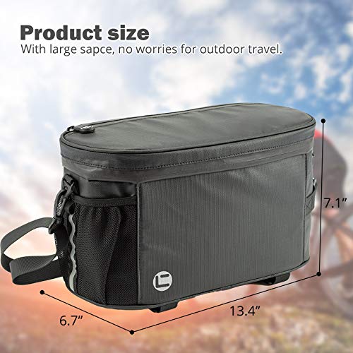 UBORSE Bolsa alforja para Bicicleta Bolsa portabicicletas con Aislamiento Impermeable Bolsa de Maletero para Asiento Trasero para Bicicleta MTB de Carretera de montaña