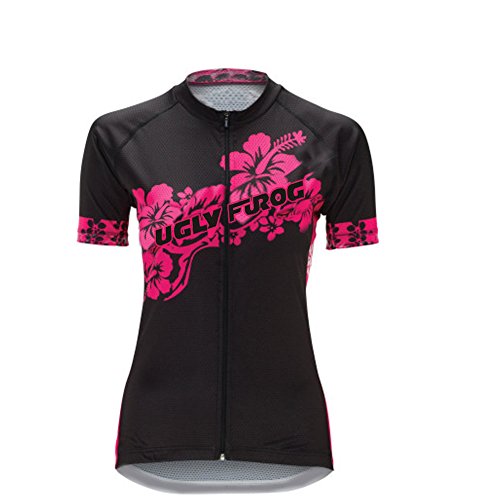 UGLY FROG 2017 Mujer Modo Sport Fuera De Suave del Paño de Manga Corta de Ciclismo Maillots + Bib Pantalones Cortos de Bicicletas Bodies Triatlón Ropa DTZHB05