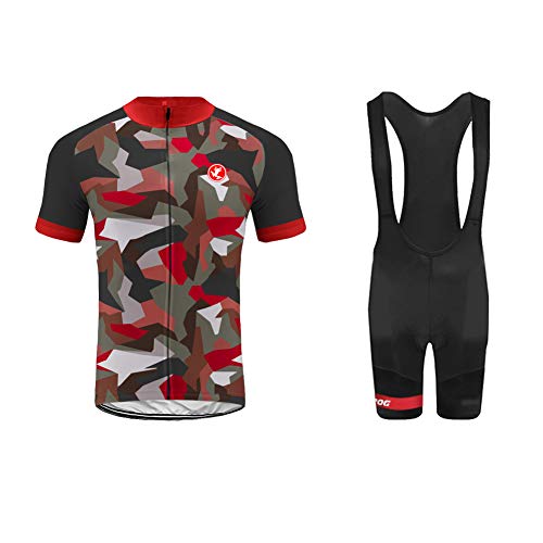 UGLY FROG 2019 Bike Wear De Manga Corto Maillot+ Pantalones Cortos Mangas Cortas de Ciclismo Ropa Maillot Transpirable para Deportes al Aire Libre Ciclo Bicicleta Equipacion Ciclista DTMX03