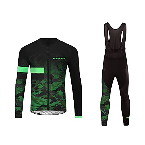 UGLY FROG Bike Wear De Invierno Manga Larga Maillot Ciclismo Hombre Bodies Long Bib Tights with Gel Pad Winter Style