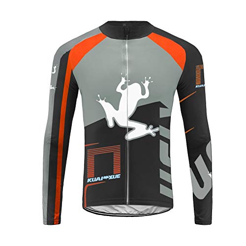 UGLY FROG Bike Wear Maillot Bicicleta Hombre Invierno Maillot Ciclismo Manga Larga para Hombres con Bolsillos