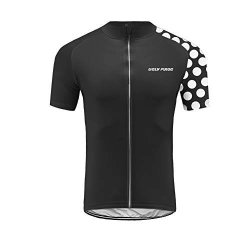 UGLY FROG Camisetas de Ciclismo de Manga Corta de Hombres Respirables Tops para Bicicleta, Motorista, Bicicleta DXMX06F