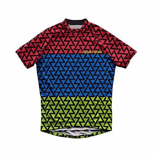 UGLY FROG Maillot Ciclismo para Hombre Manga Corta Jersey MTB Camiseta Bici Carretera Cómodo Transpirable DXMZ05