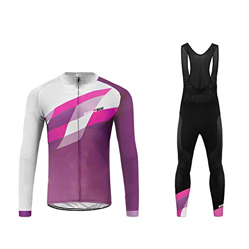 UGLY FROG Maillot Conjunto Mangas Largas Pantalones Largos de Ciclismo para Mujer Ropa Maillot Transpirable para Deportes al Aire Libre Ciclo Bicicleta Otoño Invierno ZRWL01