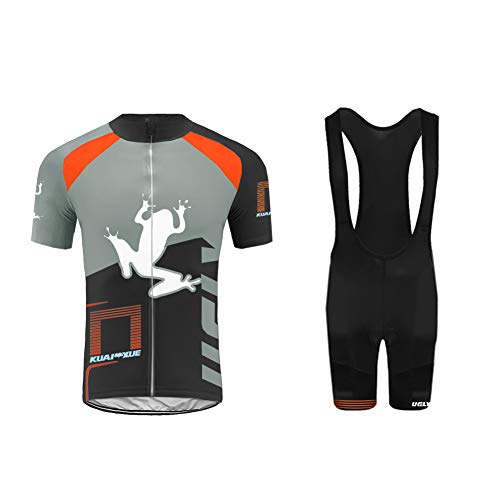 UGLY FROG Maillots de Ciclismo Hombres Camiseta y Pantalones Cortos de Ciclismo Conjunto de Ropa para Ciclismo al Aire Libre