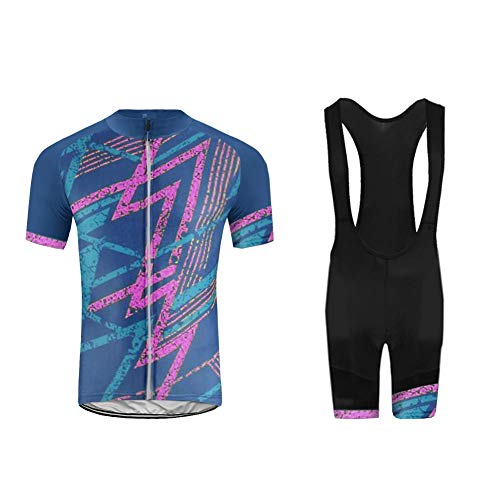 UGLY FROG MTB Ciclismo Maillot Hombres Jersey + Pantalones Cortos Culote Mangas Cortas de Ciclismo Conjunto de Ropa Maillot Transpirable para Deportes al Aire Libre Ciclo Bicicleta FAXMIX-201905