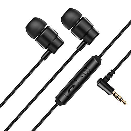 ULIX Rider Auriculares In Ear con Cable y Microfono, Garantía de 3 años, Cable Reforzado, Graves, 48 Ω, Cascos para iPhone, iPad, Samsung, Mi, Xiaomi, Huawei, Gaming, Deportivos, Ordenador, Portátil