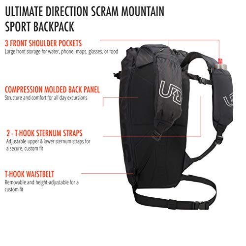 Ultimate Direction Scram - Mochila de alpinismo Negro S-M