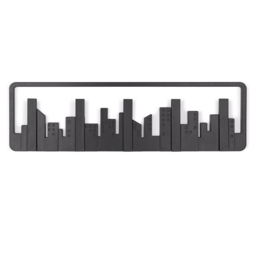 Umbra 318190-040 Percha de pared Skyline Multi Negro