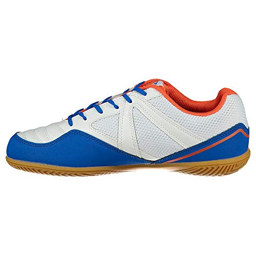 Umbro Sala CT, Zapatilla de fútbol Sala, White-Regal Blue-Tangerine Tango, Talla 9.5 US (43 EU)