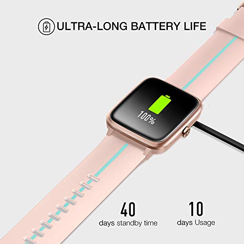 UMIDIGI Reloj Inteligente con GPS,Smartwatch Hombre Mujer Niños con Monitor de Frecuencia Cardíaca, Esfera Personalizada, 1.3" Pantalla Táctil Impermeable Reloj Deportivo para Android iOS