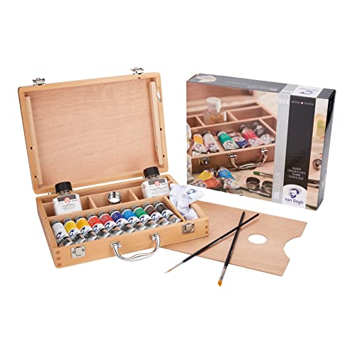 Una caja con Paquete de 10 tubos básicos de pintura al óleo Van Gogh, multicolor, talla única