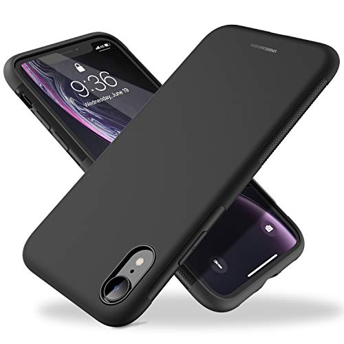 UNBREAKcable Funda para iPhone XR, [Anti-choques, Antideslizante, Ultrafino] Carcasa Protectora con Suave TPU Anti-Rasguño Protección Case para iPhone XR (6.1”) - Negro