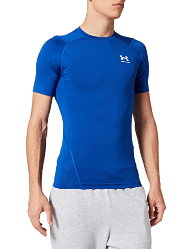 Under Armour Camiseta de compresión Heatgear para Hombre, Hombre, Camiseta, 1361518-400, Royal/White 400, Large
