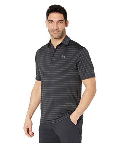 Under Armour Playoff 2.0, Polo Hombre, Negro (Black / Jet Gray / Pitch Gray) , L