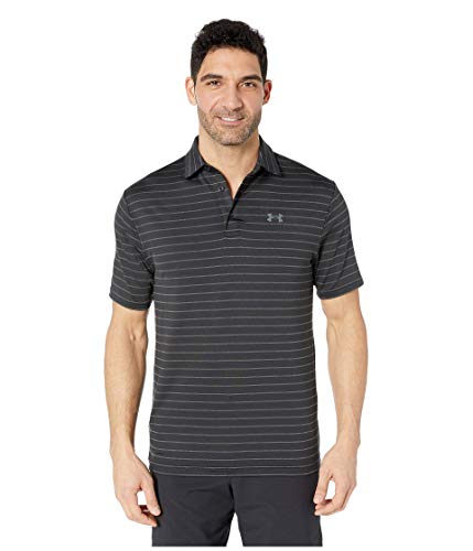 Under Armour Playoff 2.0, Polo Hombre, Negro (Black / Jet Gray / Pitch Gray) , L
