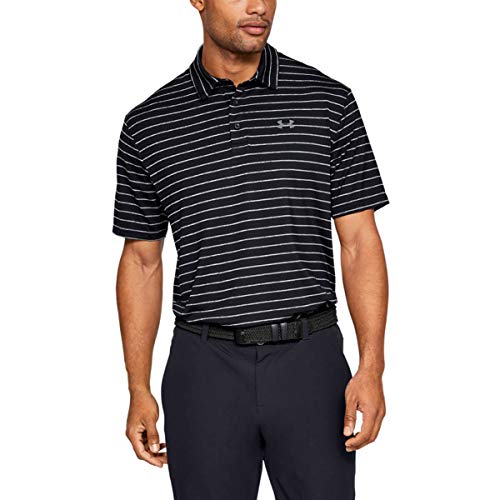 Under Armour Playoff 2.0, Polo Hombre, Negro (Black / Jet Gray / Pitch Gray) , M