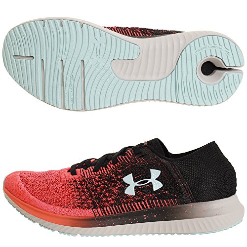 Under Armour Velociti-Pantalón para Hombre, Zapatillas para Correr, Neon Coral 600 Negro, 41 EU