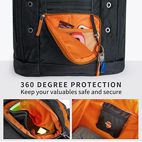 Unigear SKI-Mogul Mochila Botas Esquí - 60L 360°Completamente Acolchadas Protección Esquí Snowboard Botas Aire Viaje Transporte para Casco de Esquí, Gafas, Guantes, Chaquetas y Accesorios