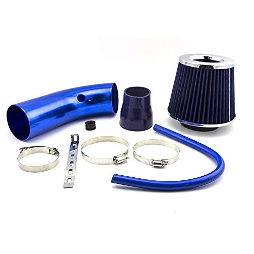 Universal Filtro de admisión de aire frío Tubo de Inducción Alumimum Azul