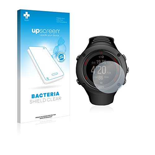 upscreen Protector Pantalla Anti-Bacterias Compatible con Suunto Ambit3 Run Black Película Protectora Antibacteriana