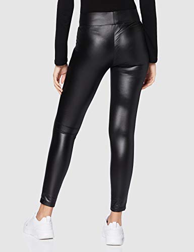 Urban Classics Ladies Imitation Leather Leggings, Negro, XXXL para Mujer