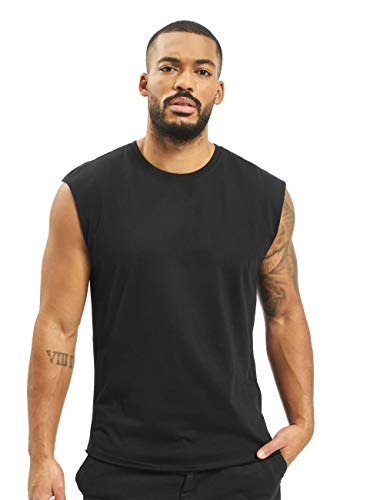 Urban Classics Open Edge Sleeveless tee Camiseta, Negro (Black 7), XL para Hombre