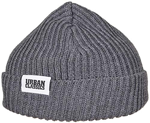 Urban Classics Recycled Yarn Fisherman Beanie Boina, Asfalto, Talla única Unisex Adulto