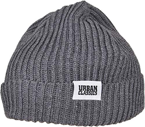 Urban Classics Recycled Yarn Fisherman Beanie Boina, Asfalto, Talla única Unisex Adulto