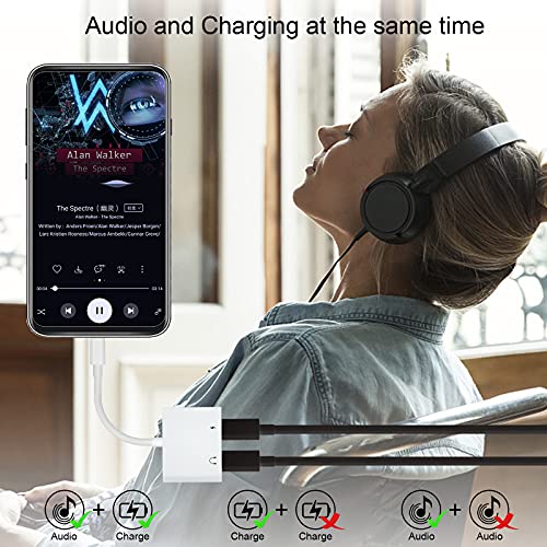 USB Tipo C Audio Adaptador,2 en 1 USB C a Doble USB C Adaptador Carga Audio Tipo C Adaptador para Auriculares con Chipset DAC y Cargador PD para Google Pixel 2/3 XL,Huawei Mate 20 Pro,Pad Pro y más