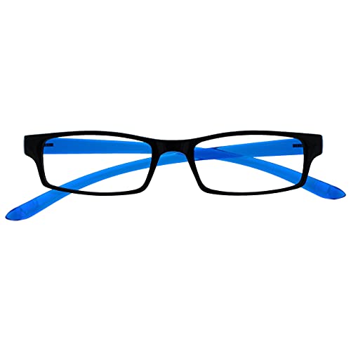 Uv Reader Negro Azul Brillante Cuello Gafas De Lectura Hombres Mujeres Uvr020 +1,50 50 g