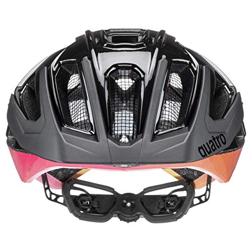 uvex Quatro Casco de Bicicleta, Unisex-Adult, Future Black, 52-57 cm