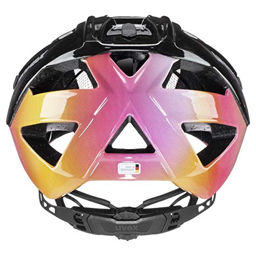 uvex Quatro Casco de Bicicleta, Unisex-Adult, Future Black, 52-57 cm