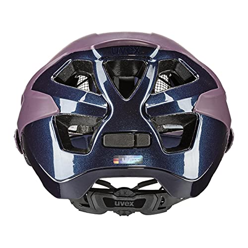 Uvex Quatro integrale Casco de Bicicleta, Adultos Unisex, Plum Navy Mat, 52-57 cm