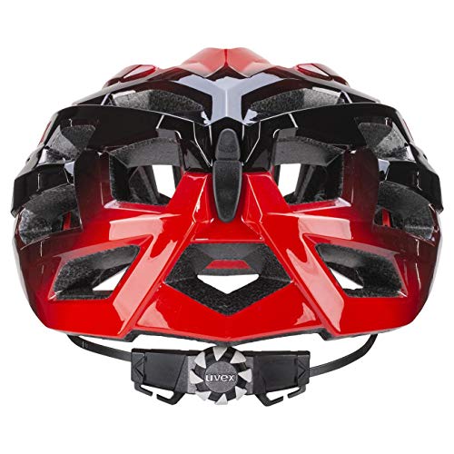 uvex Race 7 Casco de Bicicleta, Adultos Unisex, Black Red, 56-61 cm