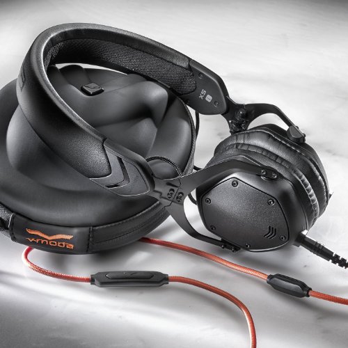 V-MODA XS-Metal Noise Isolating - Auriculares de diadema cerrados (control remoto integrado), negro