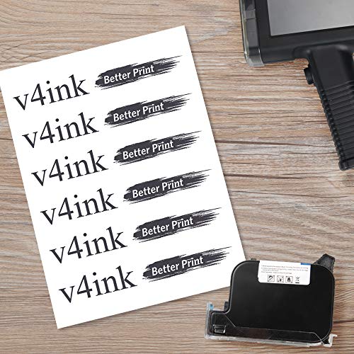 v4ink BENTSAI Cartucho Original de Tinta solvente de Secado rápido BT-2580P para la Impresora portátil de inyección de Tinta BENTSAI BT-HH6105B2