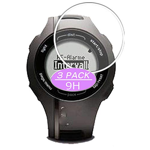 VacFun 3 Piezas Vidrio Templado Protector de Pantalla, compatible con Garmin Forerunner 210, 9H Cristal Screen Protector Protectora Reloj Inteligente