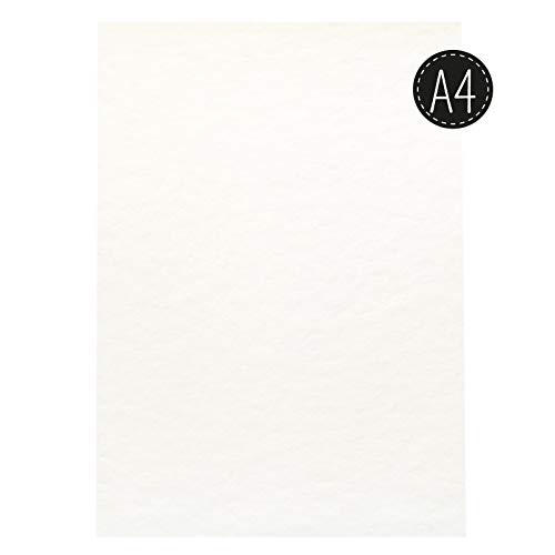 Vaessen Creative Florence Papel de Acuarela Superficie Texturizada, 300 GSM, Blanco (Off-White), A4