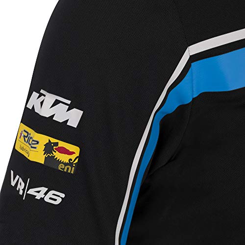 Valentino Rossi Sky Racing Team, Polo Hombre, Negro, XXL